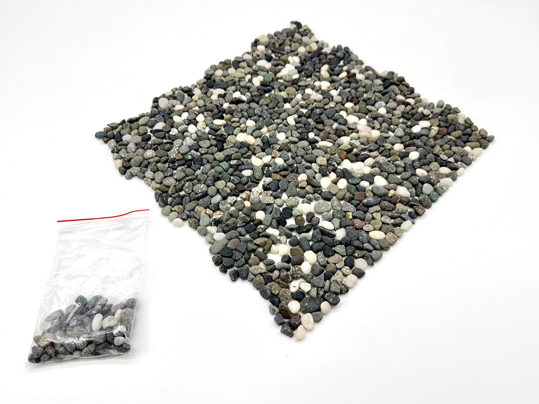 洗い出しシート 600K(Affnity Stone) 2分 7-9mm 11枚入＋予備石/約1㎡ 1辺直線