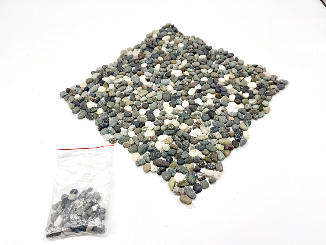 洗い出しシート 600K(Affnity Stone) 3分 9-13mm 11枚入＋予備石/約1㎡ 4辺波型