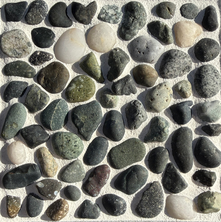 洗い出しシート 600K(Affnity Stone) 3分 9-13mm 11枚入＋予備石/約1㎡ 4辺波型