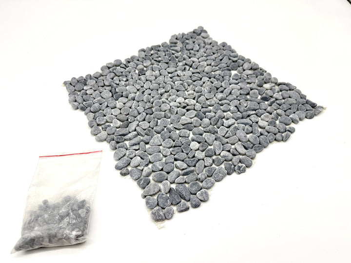 洗い出しシート 602(Black Pebble) 3分 9-13mm 11枚入＋予備石/約1㎡ 4辺波型