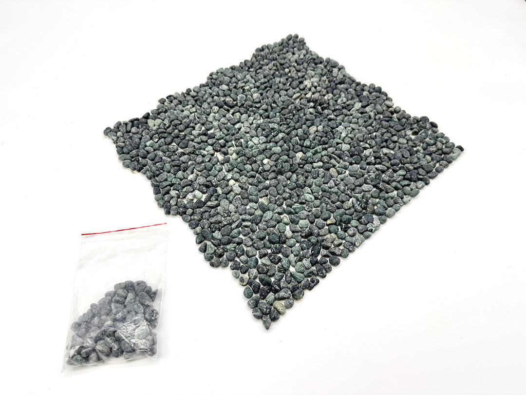 洗い出しシート 603(Dark Green Pebble) 2分 7-9mm 11枚入＋予備石/約1㎡ 1辺直線