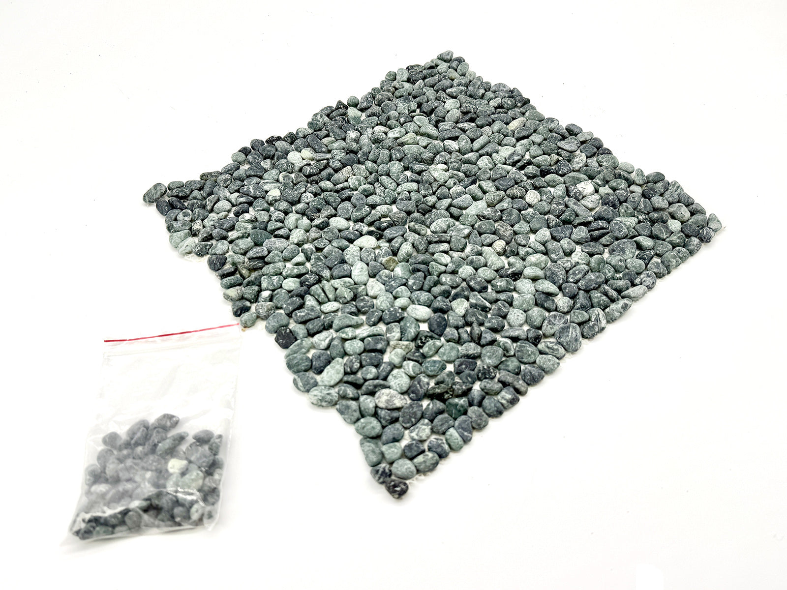 洗い出しシート 603(Dark Green Pebble) 3分 9-13mm 11枚入＋予備石/約1㎡ 1辺直線