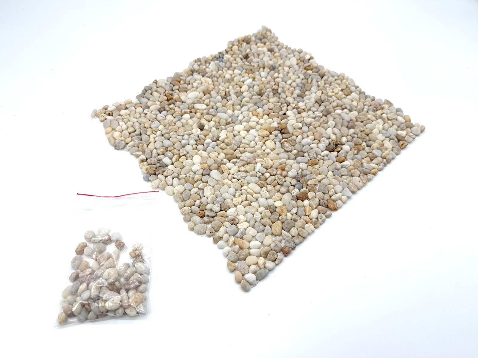 洗い出しシート 703(Three color Stone) 2分 7-9mm 11枚入＋予備石/約1㎡ 1辺直線