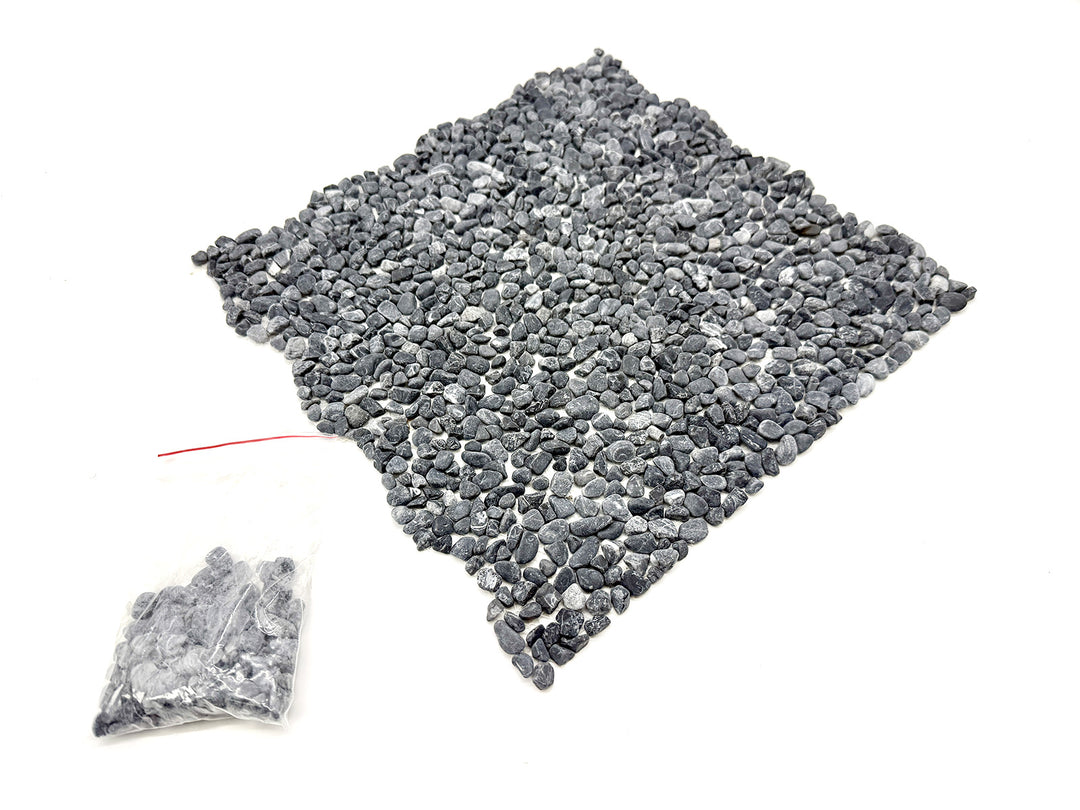 洗い出しシート 711(Ebony Stone) 2分 7-9mm 11枚入＋予備石/約1㎡ 1辺直線