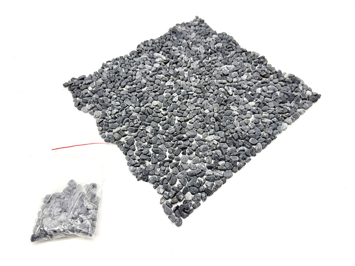 洗い出しシート 711(Ebony Stone) 2分 7-9mm 11枚入＋予備石/約1㎡ 1辺直線