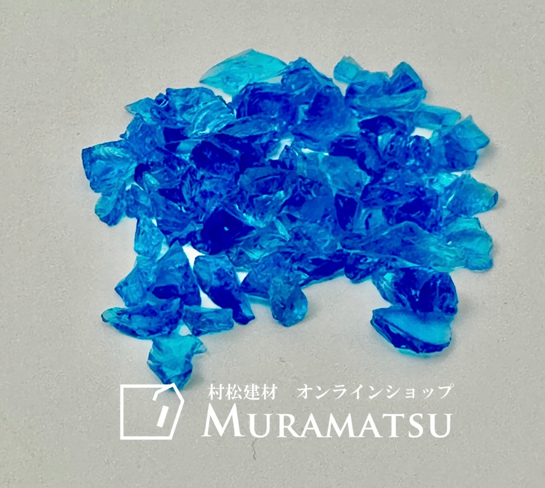 ガラス骨材　アイスブルー　3〜6mm　　１kg（送料込み）