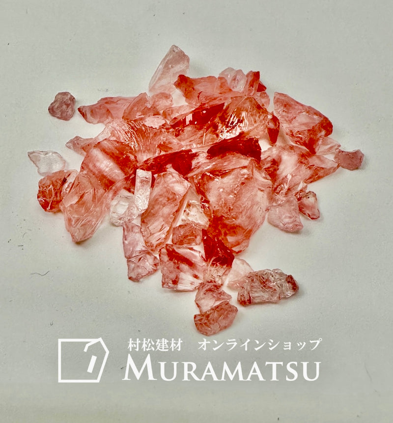 ガラス骨材　さくら（スイカ）　６〜１２mm　　１kg（送料込み）