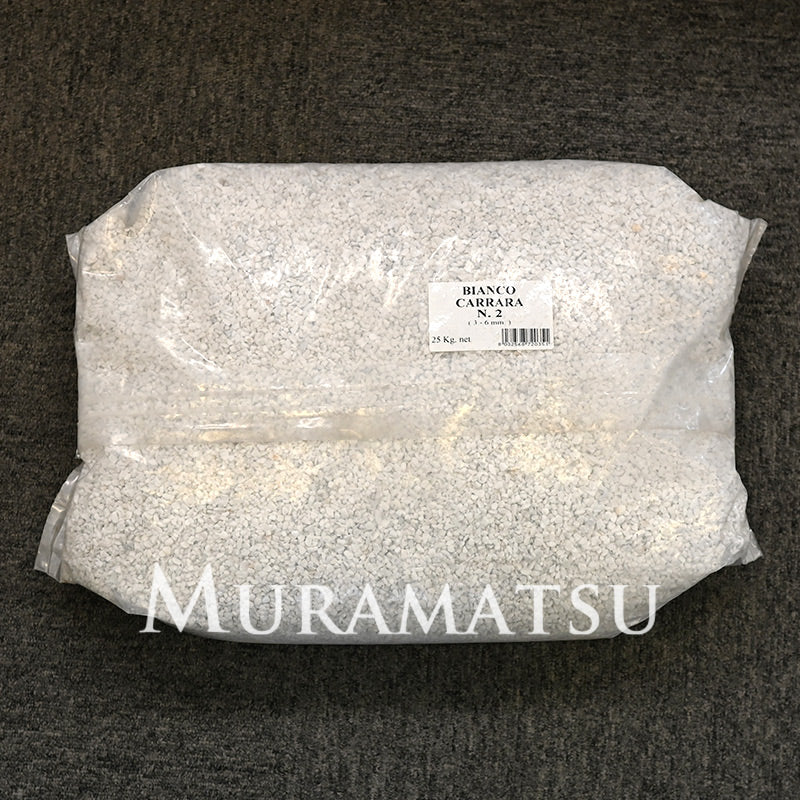 ビアンコ・カララ BIANCO CARRARA N2  （3-6MM) ２５KG