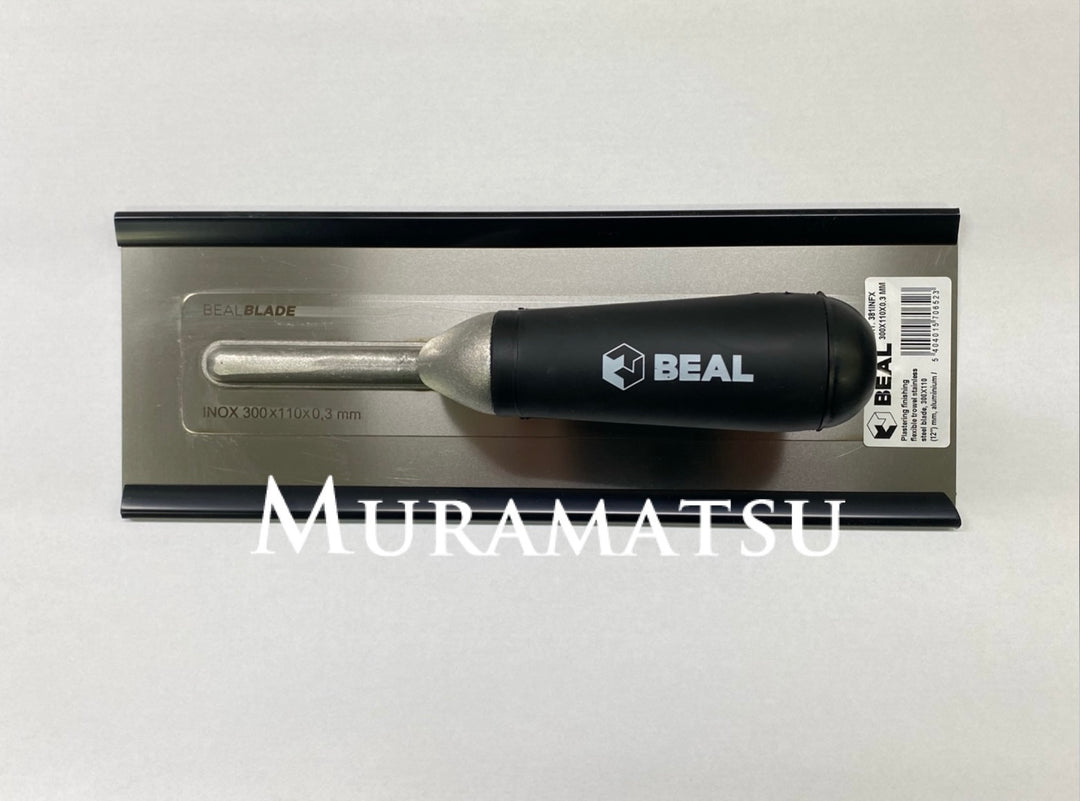 【数量限定特別価格50%OFF】BEAL製　ステンレス角鏝　３００✖️１１０✖️０．３  （ＮＥＷ）
